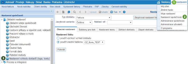 Nove Nastaveni Vzhledu Dokladu